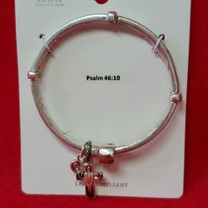 Scripture stretch bracelet Psalm 46:10